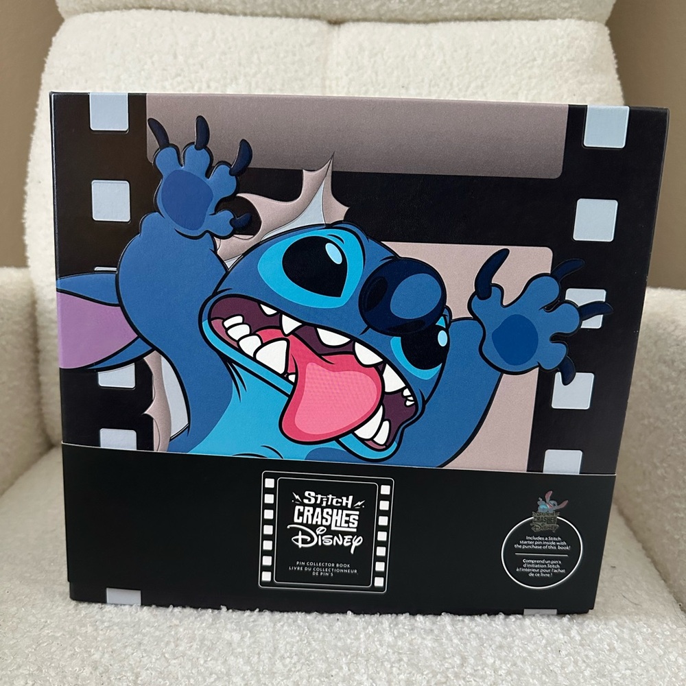 2021 Stitch Crashes Disney Complete Pin Set & Book Pins 1-12 + starter pin.